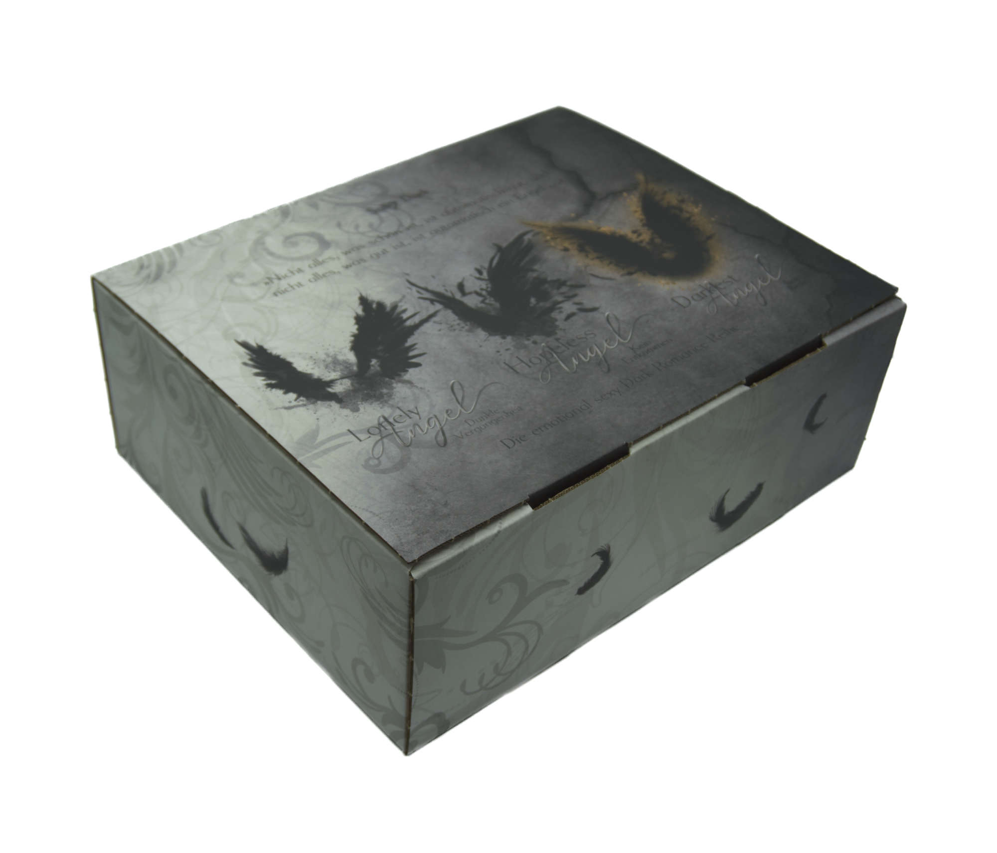 Leere bedruckte Angel Buchbox