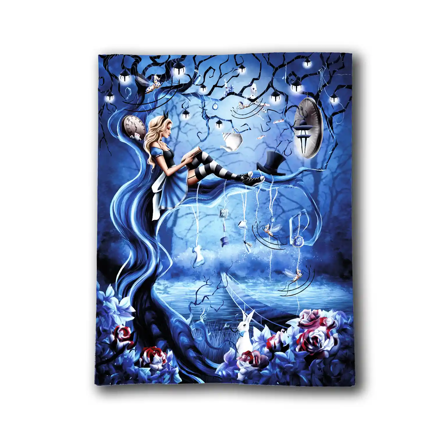 Buchhülle Wonderland hinten